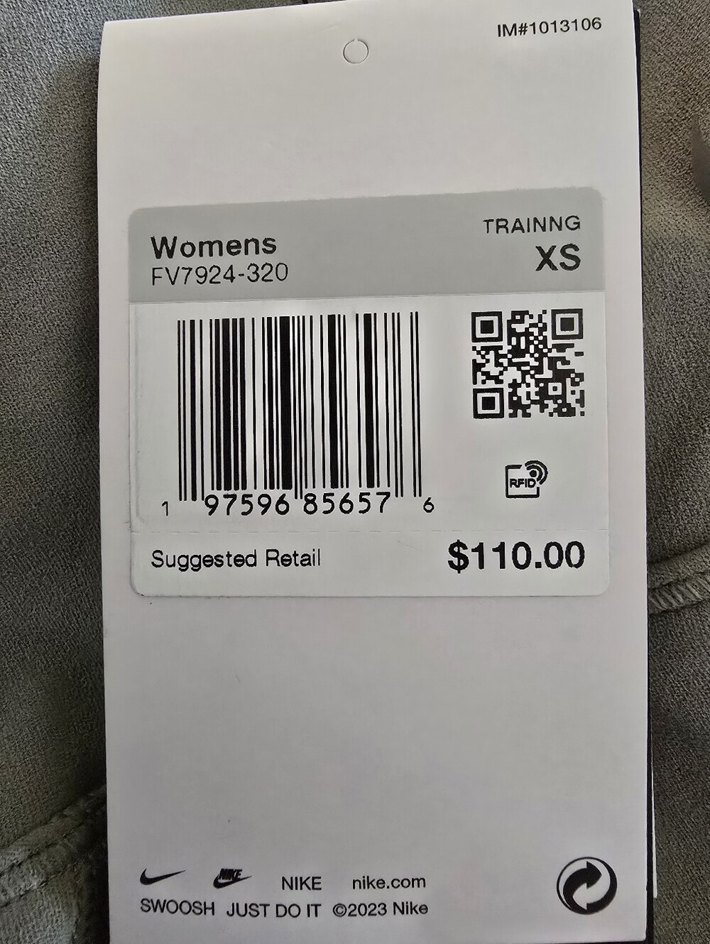 NWT Nike Womens Zenvy Dri-FIT Taupe High Rise Joggers Activewear Sporty Size XS - Picture 12 of 16